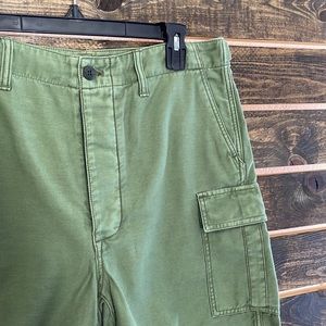 Madewell Cutoff Olive Green Cargo Shorts